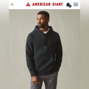 American Giant Black Hoodie